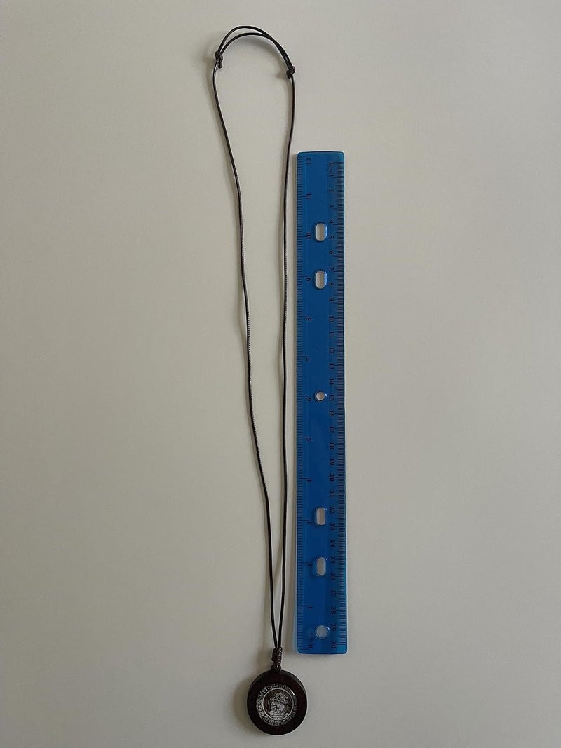 Handmade Mayan Necklace and Aztec Necklace Mexican Jewelry Maya Calendar Pendant Art - Image 3